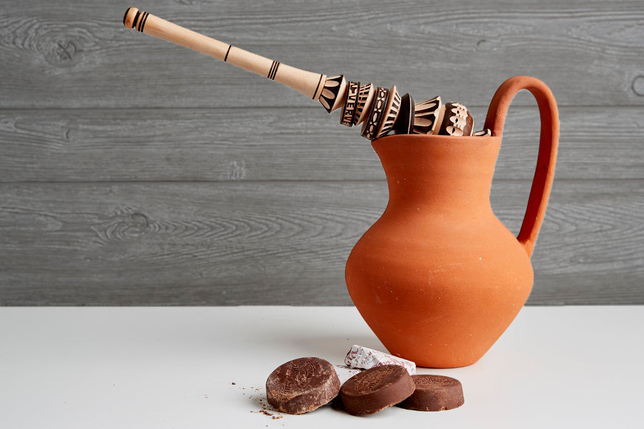 Clay Chocolate or Water Pitcher 2 Liters 100% Handcraft Made in La Chamba Tolima Colombia Enhance Food Flavor Ancestral Cousin Mom Gift fashion