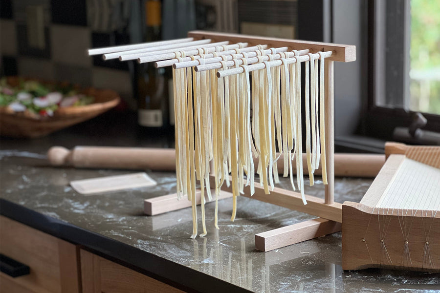 Italian Beechwood Collapsible Pasta Drying Rack