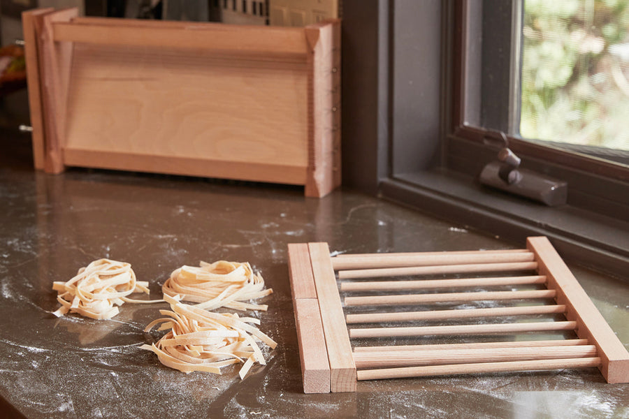 Italian Beechwood Collapsible Pasta Drying Rack