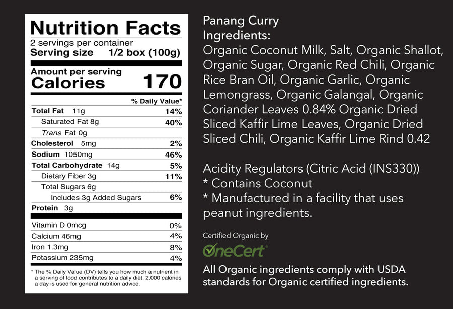 Thai for Two - Organic Panang Curry Kit